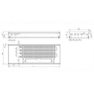Carrera SV2 Inox 400х1250х120 + вент. DC24V