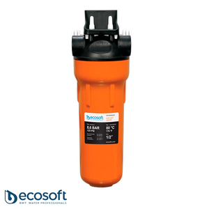 Колба фильтр очистки горячей воды Ecosoft 1/2" ГВС | 6 бар | slim