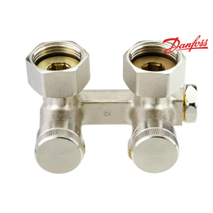 Узел нижнего подключения прямой Danfoss RLV-K G1/2A x G3/4A запорный (003L0280)