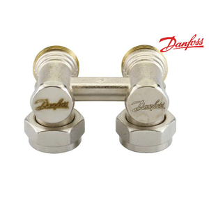 Узел нижнего подключения угловой Danfoss RLV-KS G1/2A x G3/4A запорный (003L0222)