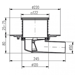 Трап для балконів та терас MCH 382A
