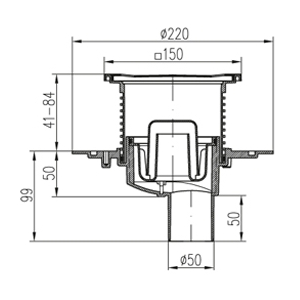 Трап для балконів та терас MCH 384E