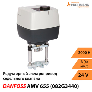 Danfoss AMV 655 Редукторний електропривод (082G3440)
