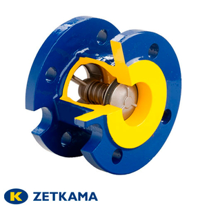 Клапан зворотний фланцевий пружинний Zetkama 402A ДК 125 | PN 16