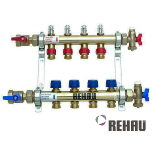 Распределительный коллектор REHAU HKV-D 10 контуров | с расходомерами