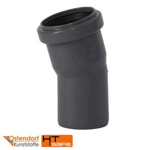 Колено для внутренней канализации 50х15° Ostendorf HT Safe (172100)