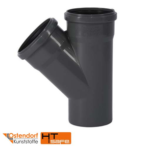Тройник для внутренней канализации 110/110х45° Ostendorf HT Safe (175200)