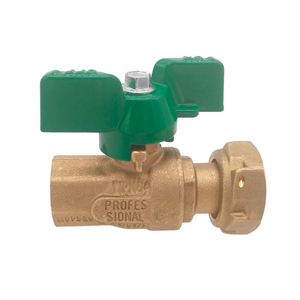 Кран шаровый RIV 5150 Aqualink 1/2" с обратным клапаном и накидной гайкой 3/4"