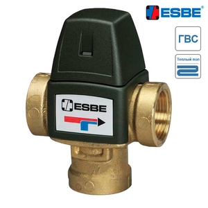 Термостатический смесительный клапан ESBE VTA 321 Rp 1/2" | DN 15 | 20-43°С | Kvs 1.5