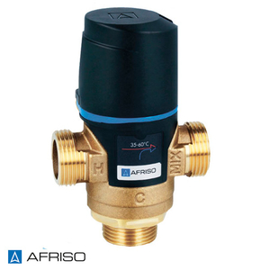 Трехходовой смесительный клапан AFRISO ATM 341 G 3/4" | DN 15 | 20-43°С | Kvs 1.6