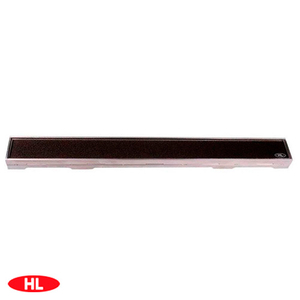 Решетка HL 0531SG | ударопрочное стекло "Черное" (для душевого канала HL531.0)