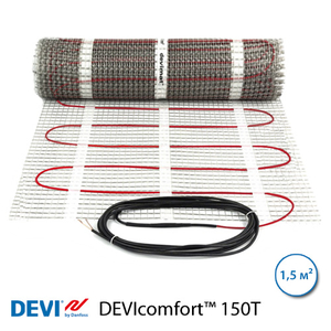 Теплый пол DEVIcomfort™ 150T, 1,5 м2, 225 Вт, двухжильный нагревательный мат (140F1744)