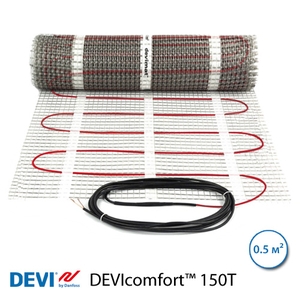 Теплый пол DEVIcomfort™ 150T, 0,5 м2, 75 Вт, нагревательный мат (83030560)