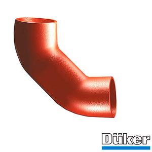 Коліно чавунне каналізаційне подвійне Duker SML 88 ° 50 мм : PROFIMANN