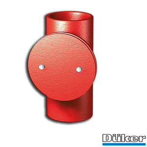 Ревізія чавунна каналізаційна з круглою кришкою Duker SML 50 мм : PROFIMANN