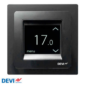 Термостат для електричної теплої підлоги DEVIreg Touch чорний