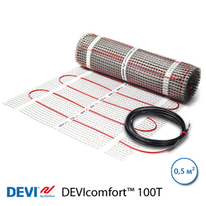 Мат нагревательный DEVIcomfort™ 100T, 0,5 м2, 50 Вт, двухжильный (140F1740)