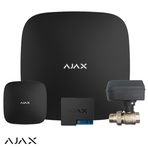 Система захисту від протікання Ajax Hub Black (1 датчик, 1 кран 3/4")