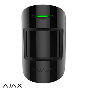 Ajax CombiProtect Black Беспроводной датчик движения и разбития | ИК, c микрофоном | черный (AJ7167)