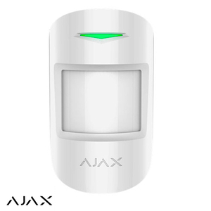 Фото Ajax CombiProtect White Беспроводной датчик движения и разбития | ИК, c микрофоном | белый (AJ7170)