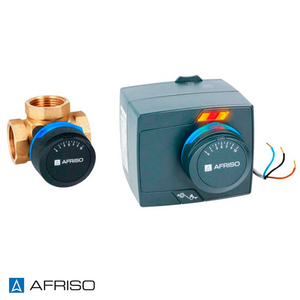 Триходовий клапан AFRISO ARV ProClick Rp 1 1/2" | DN 40 | Kvs 30 + електропривод ARM ProClick