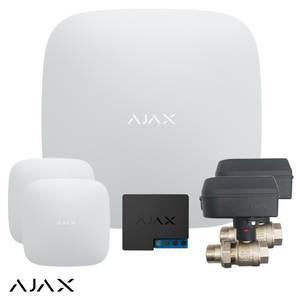 Система захисту від протікання Ajax Hub White (2 датчики, 2 крана 3/4")
