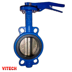 Засувка Батерфляй VITECH VB Dn100 Pn16 з чавунним диском