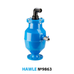 Воздушный вантуз Hawle 9863 для канализации DN 80 PN16