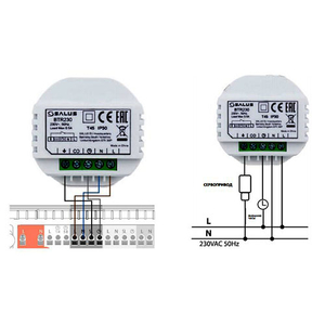 Механический термостат Salus BTR230 под рамку 55х55 (615122910)