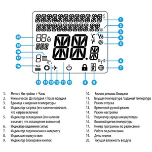 Термостат бездротовий Salus Quantum SQ610RF ZigBee | Li-ion 3,7V (615302602)