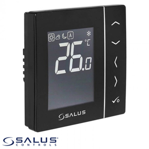 Программируемый термостат SALUS VS30B встраиваемый черный