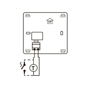 Терморегулятор Salus VS20BRF настенный | черный (615172644)