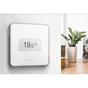 Проводной термостат Uponor Smatrix Base T-149 Style White с датчиком D+RH (1087813)