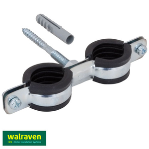 Подвійний хомут Walraven Cobra 25-29 мм (3/4") гайка M8 (0802129)