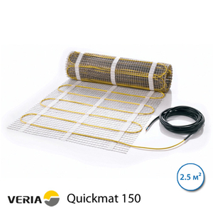 Нагревательный мат Veria Quickmat 150, 2.5 м2, 375 Вт, двухжильный (189B0164)
