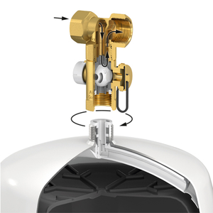 Клапан для підключення розширювального бака Flamco Airfix Control 3/4" з MAG-вентилем (28930)