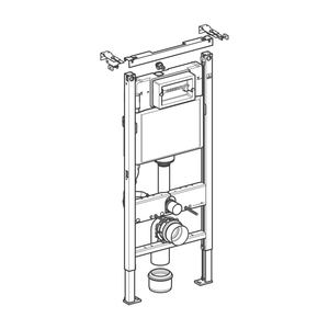 Инсталляция для унитаза Geberit Duofix Basic с бачком Delta (458.103.00.1)