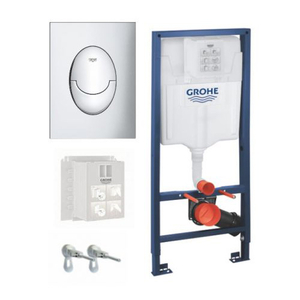 Инсталляция для унитаза в сборе Grohe Rapid SL, кнопка Skate Air S (39503000)