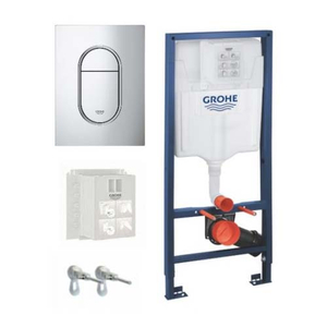Инсталляция для унитаза в сборе Grohe Rapid SL, кнопка Arena Cosmopolitan S (39504000)
