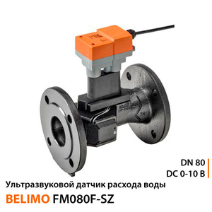 Ультразвуковой датчик расхода воды Belimo FM080F-SZ | DN 80 | DC 0-10 B