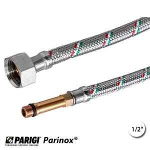 Гнучка підводка для змішувача MOM10 х 1/2" 0,3 м PN10 довга голка Parigi Parinox® (L60241)