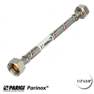 Шланг для води 1/2" х 3/8" ВР 0,2 м PN10 Parigi Parinox® (L60220)