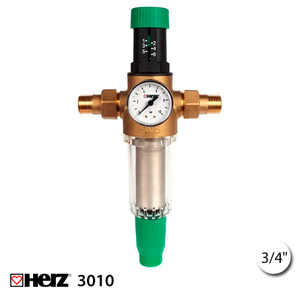 Фильтр с редуктором давления Herz 3010 3/4" для холодной воды (2301102)