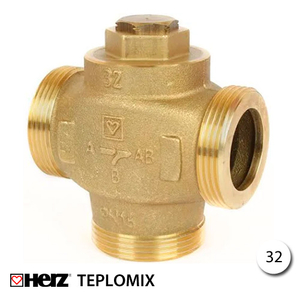 Термосмесительный клапан для твердотопливного котла HERZ-TEPLOMIX 1 1/2", DN 32, 55-63°C (1776614)