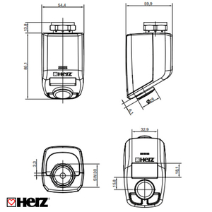 Электронная термоголовка HERZ ETK М28х1,5 с программированием по времени (1825010)
