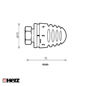 Термоголовка HERZ MINI М28х1,5 (1920030)