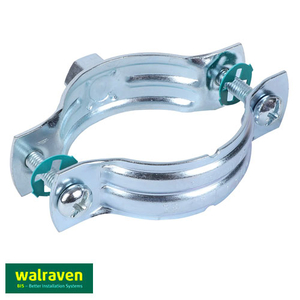 Хомут без изоляции Walraven BIS 2S 53-61 мм, гайка M8, 2", DN50 (33025061)