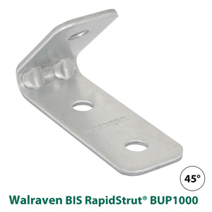 Уголок усиленный 45° Walraven BIS RapidStrut® 72x110x4мм Ø 12,2 BUP1000 (66588270)