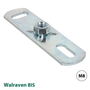 Пластина опорная с гайкой (подпятник) Walraven BIS М8 38х100мм (6713008)