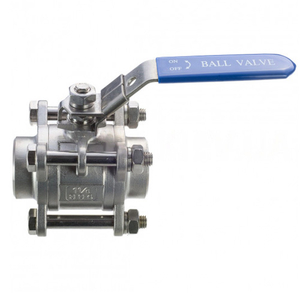 Кран шаровый нержавеющий приварной Ду 20 Ру 63 AISI304 трехсоставной